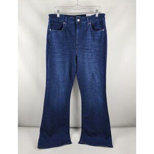 Loft Jeans Womens 32 Blue Curvy The Slim Flare Denim (32x32) NWT